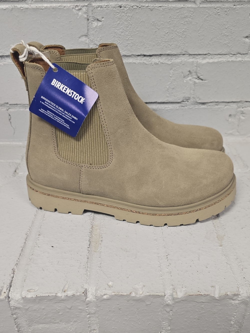 Birkenstock Suede Highwood Slip On Boots in Taupe.  Size 40 L9-9.5 M7-7.5. NWT.